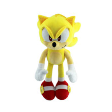 (Geel) Sonic the Hedgehog pluche speelgoed: Knuckles, Shadow en Tails, cartoon knuffel, cadeau