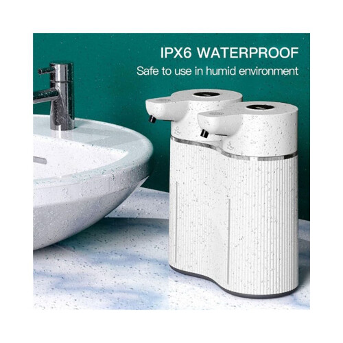 2X Automatic Soap Dispenser Wall Mounted,Touchless Double Foaming&Liquid Soap Dispenser,2x14Oz, for 2