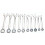 20Pcs Engineer Wrench Dual Heads Offset Ring Spanner Tools Spanner Combination Key 4-11mm Wrenches 4