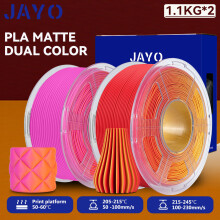 JAYO 3D-Drucker-Filament, 2 Rollen, 1,75 mm, Matte und Dual Color, für FDM-Drucker