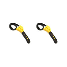 2pcs 6 Inch Multifunctional Belt Wrench Adjustable Oil Filter Bottle Opener Auto Repair Filter Dual-Purpose
