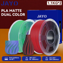 JAYO 3D-Druckerfilament, 2er-Set, 1,75 mm, Matt und Dual Color, für FDM-Drucker