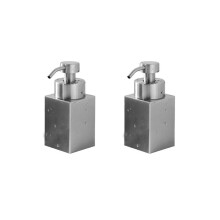 2X 304 Stainless Steel Soap Dispenser Shower Gel Dispenser Bottle Shampoo Foamer Foaming Bottle Lotion