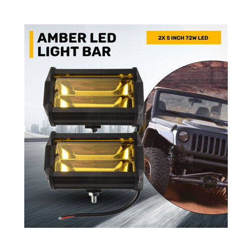 2X 5 ιντσών 72W LED φώτα εργασίας αδιάβροχα εκτός δρόμου φώ 1