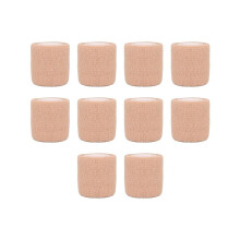 10pcs Beige Colorful Sport Self-Adhesive Elastic Bandage Wrap 4.5m Elastic Band for Knee Support Pad,