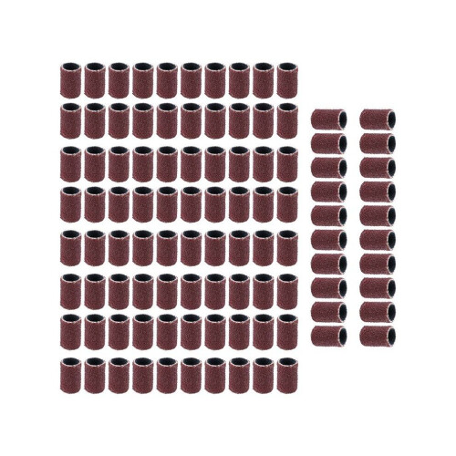 100 PCS Nail Drill Sanding Band Machine Replacement Bits Pedicure (80 )