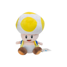 (geel) Schattige Super Bros paddenstoel pluche knuffel