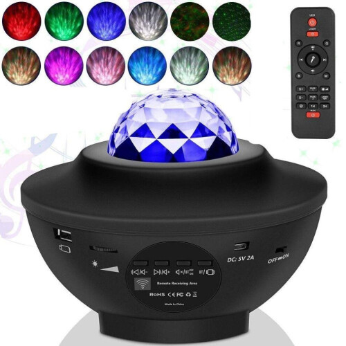 (ESPANJA) USB-ääniohjausmusiikkisoitin LED-yövalolla 1
