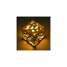 (Keltainen) Minecraft Ladattava Taskulamppu Ore Light Lahjalelu