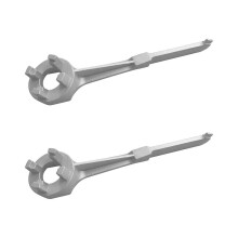 2X Aluminum Drum Plug Wrench for Opening 10 15 20 30 50 55 Gallon Drums, Suitable for 2 Inch and 3/4