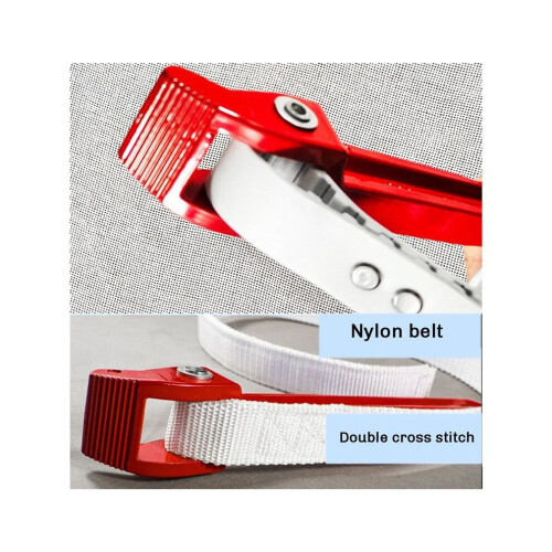12 Inch Thick Canvas Belt Filter Wrench Adjustable Belt Wrench Die-Cast Aluminum Handle Multi-Function 2