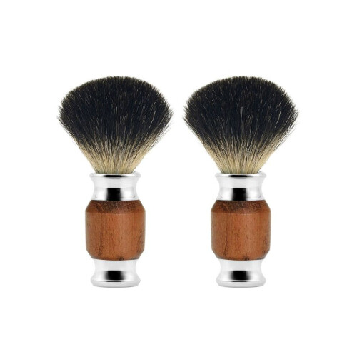2 τεμάχια βούρτσα ξυρίσματος Pure Badger Hair Beard Brush για άνδρε