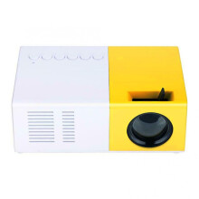 (Yellow) Mini LED 1080P Projector Home Theater Cinema Multimedia