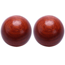2x 5cm Houten Stress Baoding Gezondheidshandbal Vingermassage Chinese Gezondheidsmeditatie Ontspanning
