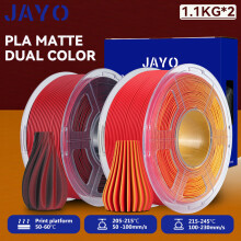 JAYO 3D-Drucker-Filament, 2 Rollen, 1,75 mm, Dual Color Matte PLA, für FDM-Drucker