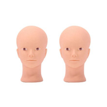 2X Beauty Wimperverlenging Oefentraining voor Make-up en Cosmetologie Siliconen Mannequin met