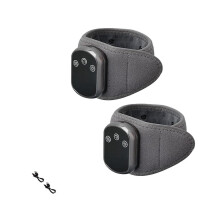 2 massageapparaten met warmtemassagearmband, draagbare spierwikkeling, 3 vibratiestanden, 5 warmteniveaus,