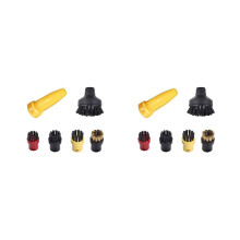 Set van 2 kleine ronde koperen borstels voor stoomreinigers uit de SC-serie (SC1, SC2, SC3, SC4).