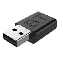 USB Bluetooth-adapter 5.0-dongle voor luidsprekers, laptops, pc's, hoofdtelefoons, auto's, 2-in-1 draadloze