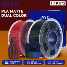 JAYO 3D-Drucker-Filament, 2 Rollen, 1,75 mm, Dual Color Matte PLA, für FDM-Drucker