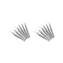 12 stuks precisie keramische soldeerpincetten voor omgekeerd solderen, niet-geleidend, antimagnetisch,