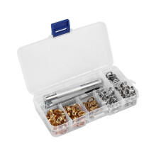 100 sets 1/4 inch doorvoertules met 3-delige installatiegereedschapset, 2 kleuren