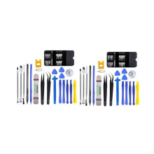 2x 45-in-1 reparatieset voor LCD-schermen van mobiele telefoons, laptops, horloges en brillen.