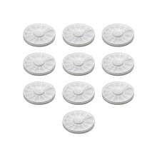 10 sztuk plastikowych ozdób do paznokci, obrotowych, pustych kółek, kryształków, przezroczystych, do