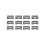 12 Pcs Ceramic Blade Ceramic Replacement Cutter ,28 Teeth Ceramic Clipper Blade Replacement Cutter 2-Hole 1