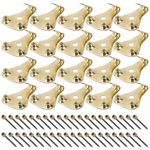 20 Pack 50 Lbs Picture Frame Hangers Hooks with Nails, Hanging Kit 2