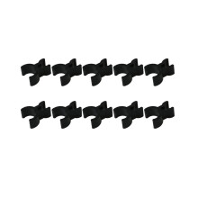 10 stuks zwarte, duurzame potloodclips voor trompetvormige potloden, ideaal voor het maken van aantekeningen