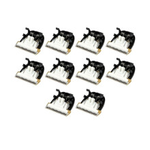 10x elektrische tondeuse/trimmer voor huisdieren, geschikt voor honden, met keramisch titanium mes (RFCD-9100)
