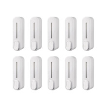 10X Soap Dispenser Wall Mount, 350Ml Hand Liquid Shampoo Shower Gel Dispenser for Bathroom Kitchen Office