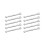 10X Silver Tone 5.5mm X 7mm U Shape Double Open-Ended Wrench Tool 1