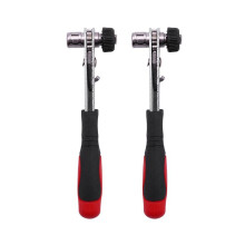 2X Rapid Ratchet Wrench 1/4 Inch Screwdriver Rod Quick Socket Wrench Tools Red
