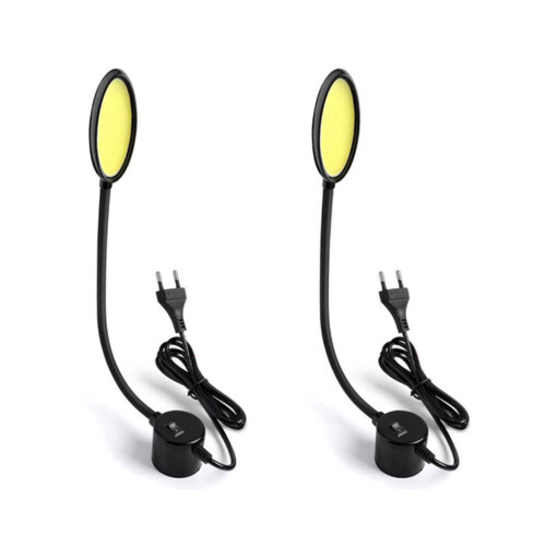 2 Φορητά Φώτα Εργασίας Ραπτομηχανής 8W 220V COB LED με Βάση Το