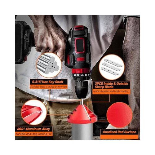 2X PVC Deburring Tool 2 in 1 Inner Outer Reamer for Pipe Chamfer Plumbing Tools , PVC Pipe Deburring 2