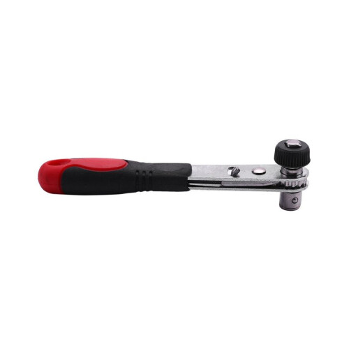 2X Rapid Ratchet Wrench 1/4 Inch Screwdriver Rod Quick Socket Wrench Tools Red 2