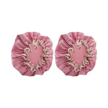 2X Double-Layer Shower Cap Women's Hat Bathing Long Hair Bathing Headgear Hair Cover Oil Fume Dry Hair