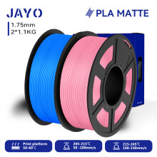 JAYO 3D-Drucker-Filament, 2 Rollen, 1,75 mm, Matte Schwarz