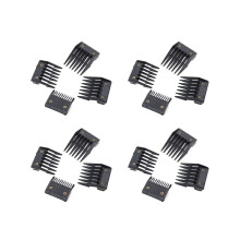 Set van 16 opzetkammen met metalen snijgeleider 3 mm 6 mm 9 mm 12 mm