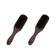 2x Fade Borstel Kam Schaar Reinigingsborstels Kapsalon Skin Fade Vintage Olie Gebroken Haar Vorm Carving