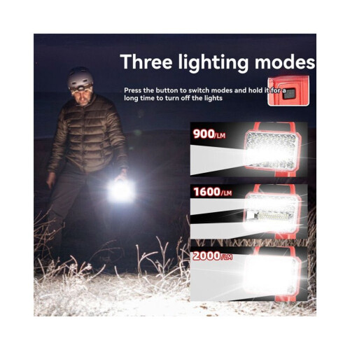 Φως εργασίας LED 2000LM για φορητό φως εργασίας M18 18V 18W με USB 1