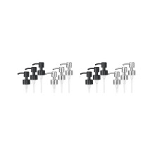 12Pcs Stainless Steel Liquid Soap Dispenser Pump Replacement with Thread for Standard 28/400 Neck Size