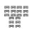 18 Pcs Ceramic Blade Ceramic Replacement Cutter ,28 Teeth Ceramic Clipper Blade Replacement Cutter 2-Hole 1