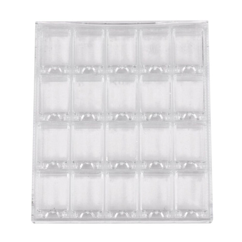 20 Girds Ακρυλικό Μακιγιάζ Organizer Nail Art Αποθήκευση Κουτιού Δ