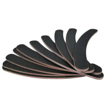 10 dubbelzijdige nagelvijlen met korrelgrootte 100/180, gebogen vorm (Boomerang/Bana Na), UK Emery Board