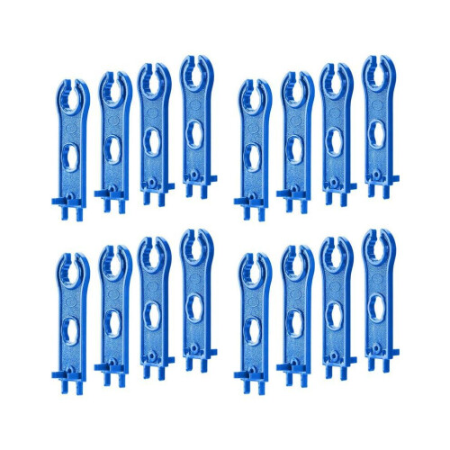 16PC Solar Connector Tool Wrenches, Solar Panel Connector Assembly Tool for Connectors, Plastic Solar