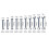 10Pcs Engineer Wrench Dual Heads Offset Ring Spanner Tools Spanner Combination Key 4-11mm Wrenches 3