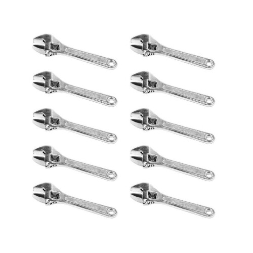 10pcs 4 Inch 100mm Size Metal Adjustable Spanner Wrench 1